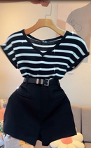 Kit 2 Conjuntos Poly |Blusa + Short|