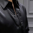 |Leve 5 Pague 3| Camisa Masculina Luxer em Seda Gelo e Manga Longa |Estilo Absoluto|